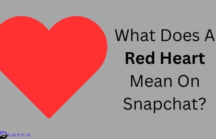 A red heart on Snapchat signifies a strong connection or mutual best friendship between two individuals